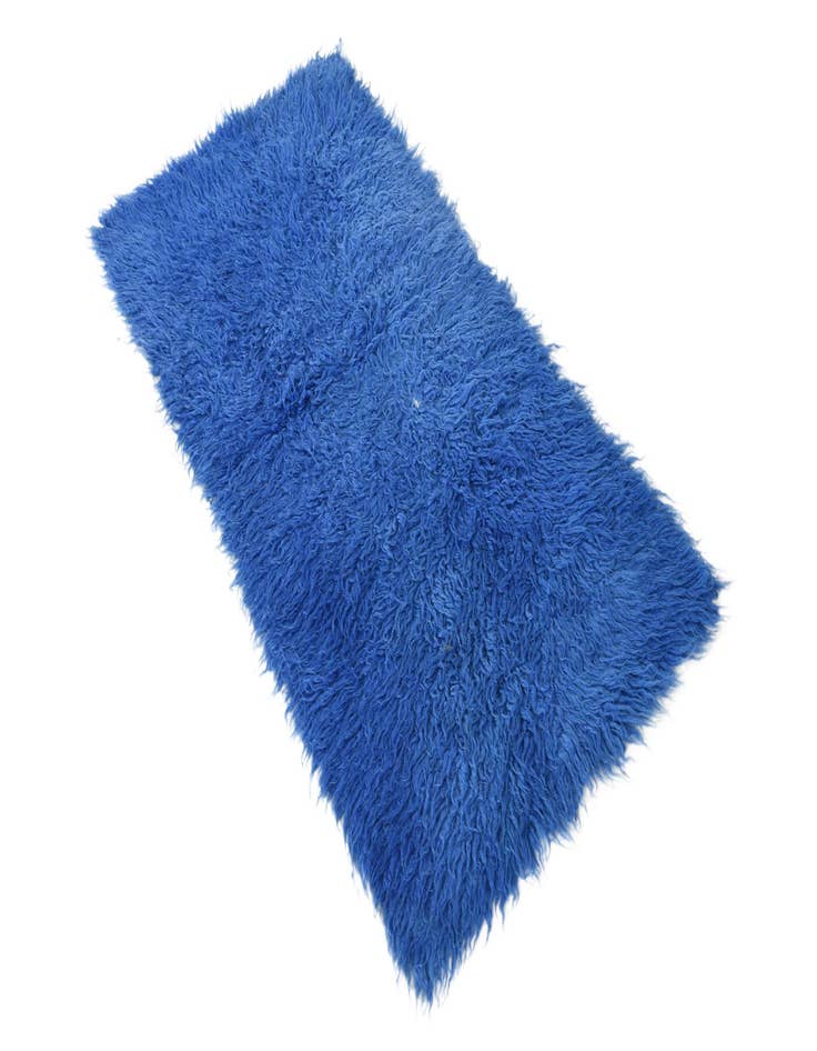 Detail image of  2' 2 x 4' 4  Hand Knotted Moroccan Wool Runner Rug