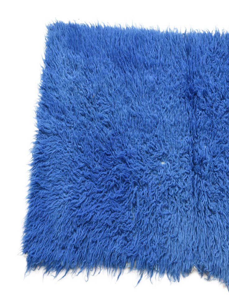 Detail image of  2' 2 x 4' 4  Hand Knotted Moroccan Wool Runner Rug