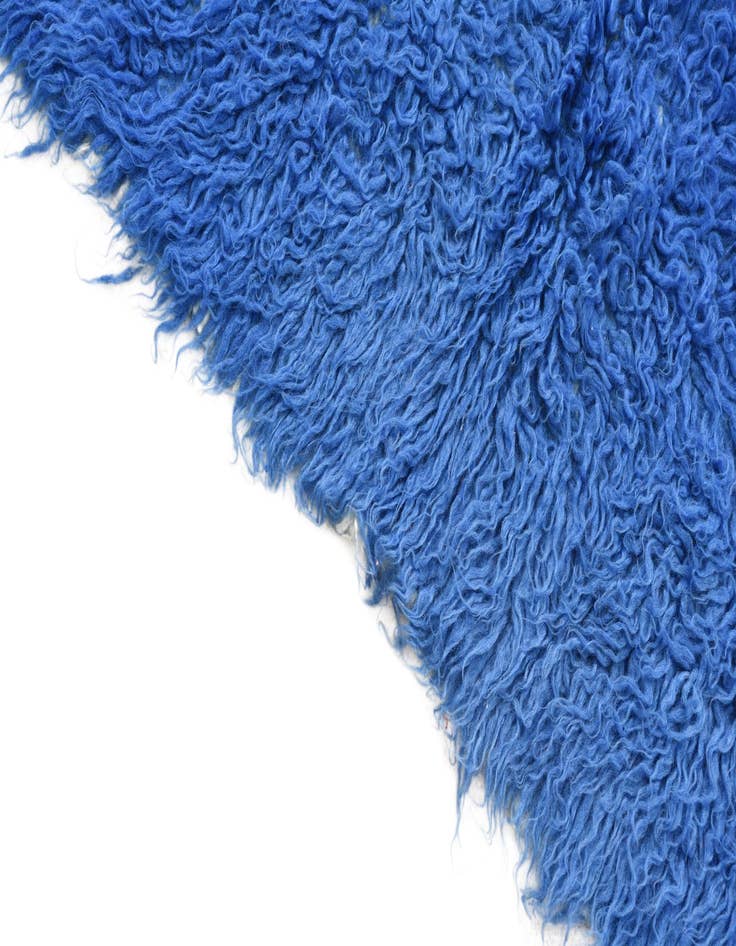 Detail image of  2' 2 x 4' 4  Hand Knotted Moroccan Wool Runner Rug