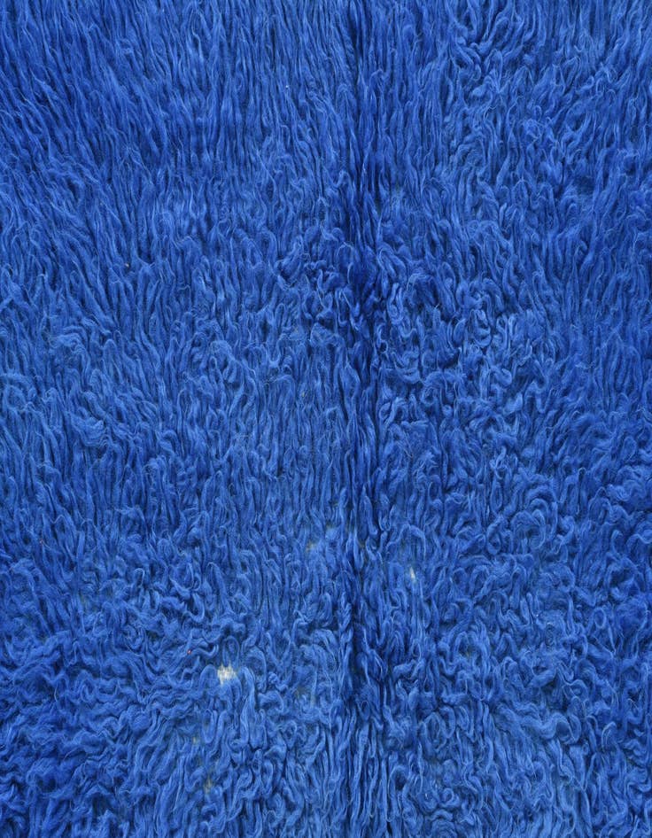 Detail image of  2' 2 x 4' 4  Hand Knotted Moroccan Wool Runner Rug