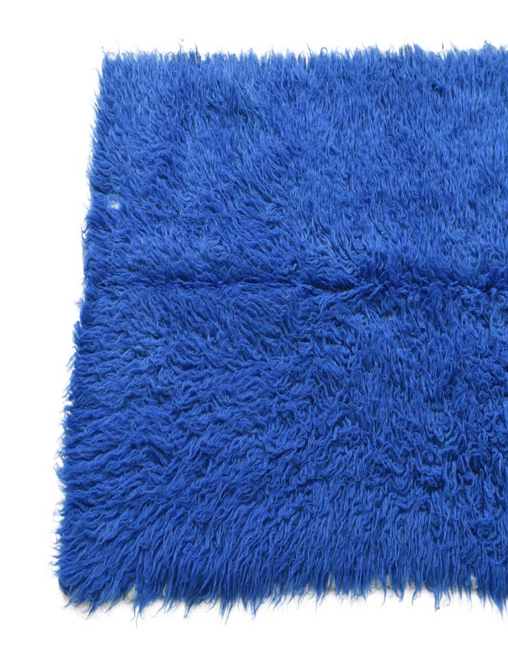 Detail image of  2' 3 x 4' 5  Hand Knotted Moroccan Wool Runner Rug