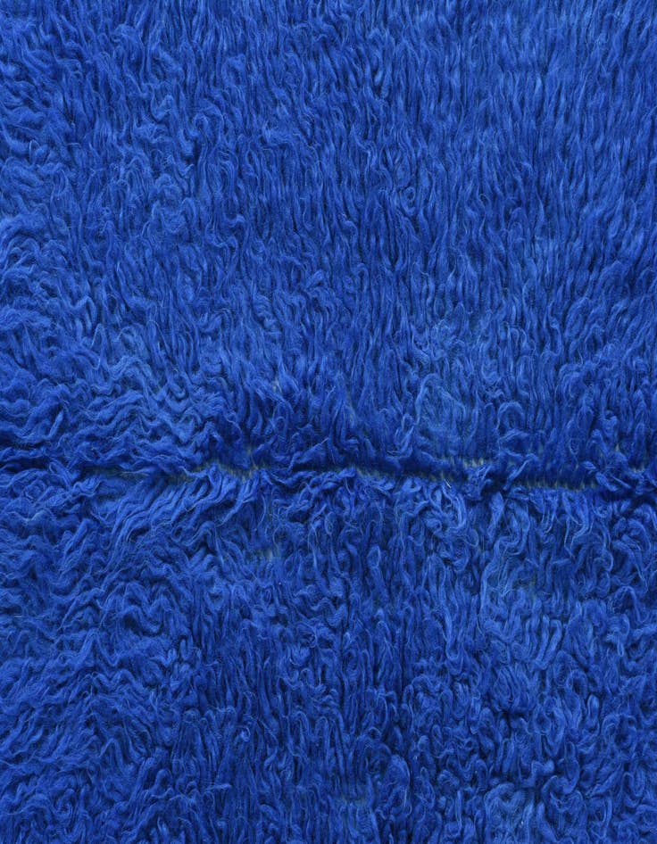 Detail image of  2' 3 x 4' 5  Hand Knotted Moroccan Wool Runner Rug