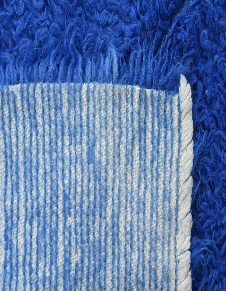 Detail image of  2' 3 x 4' 5  Hand Knotted Moroccan Wool Runner Rug