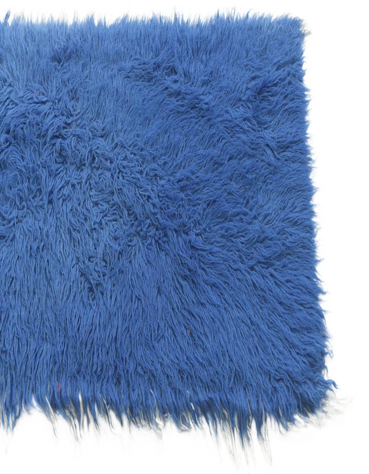 Detail image of  2' 4 x 4' 8  Hand Knotted Moroccan Wool Runner Rug