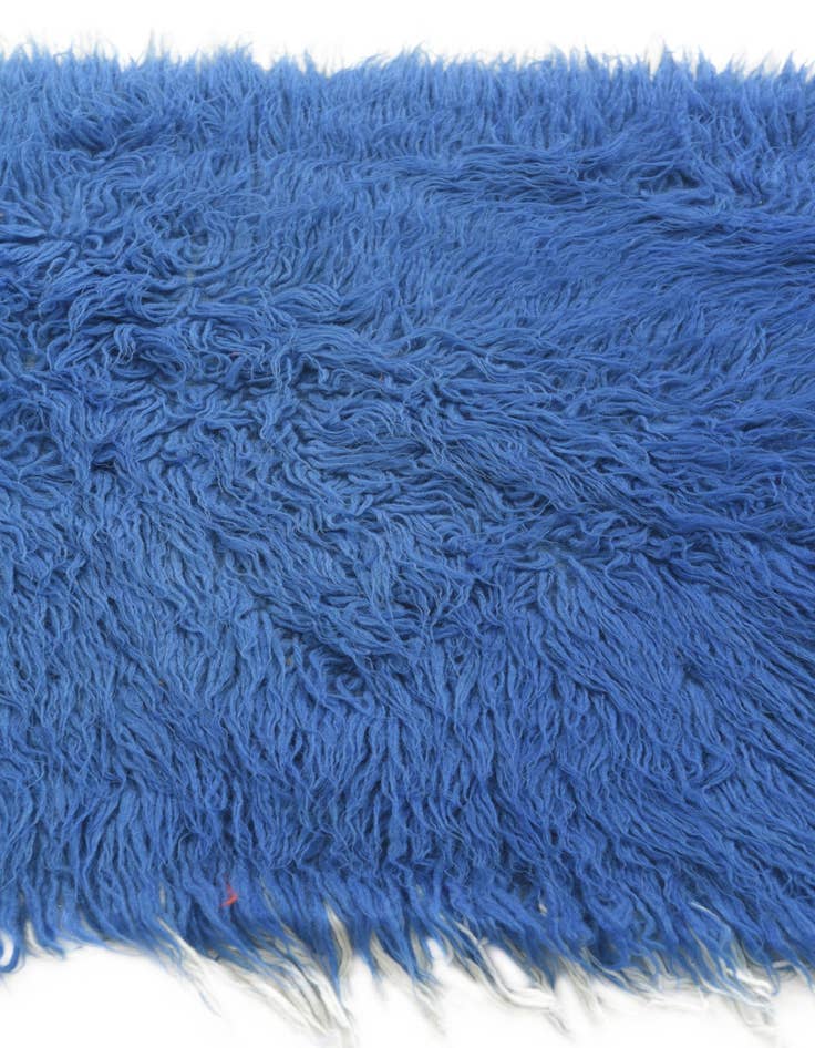 Detail image of  2' 4 x 4' 8  Hand Knotted Moroccan Wool Runner Rug