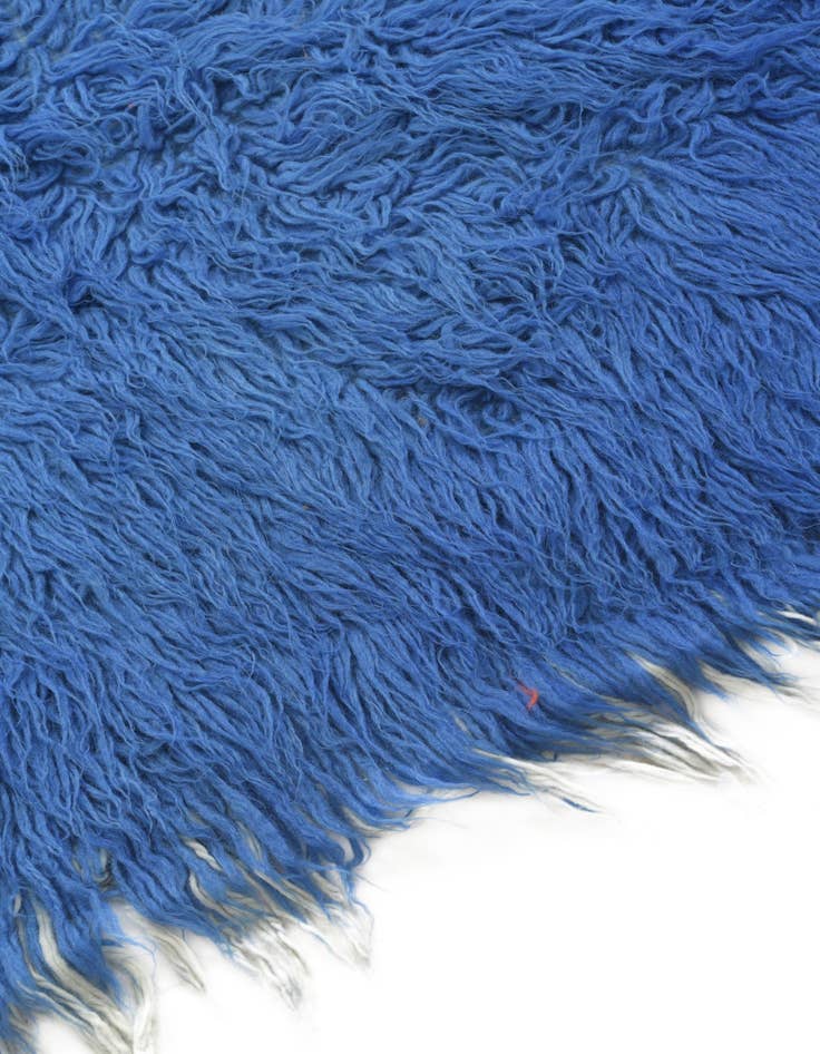 Detail image of  2' 4 x 4' 8  Hand Knotted Moroccan Wool Runner Rug