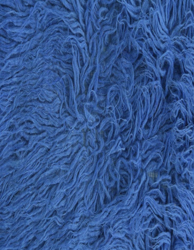 Detail image of  2' 4 x 4' 8  Hand Knotted Moroccan Wool Runner Rug