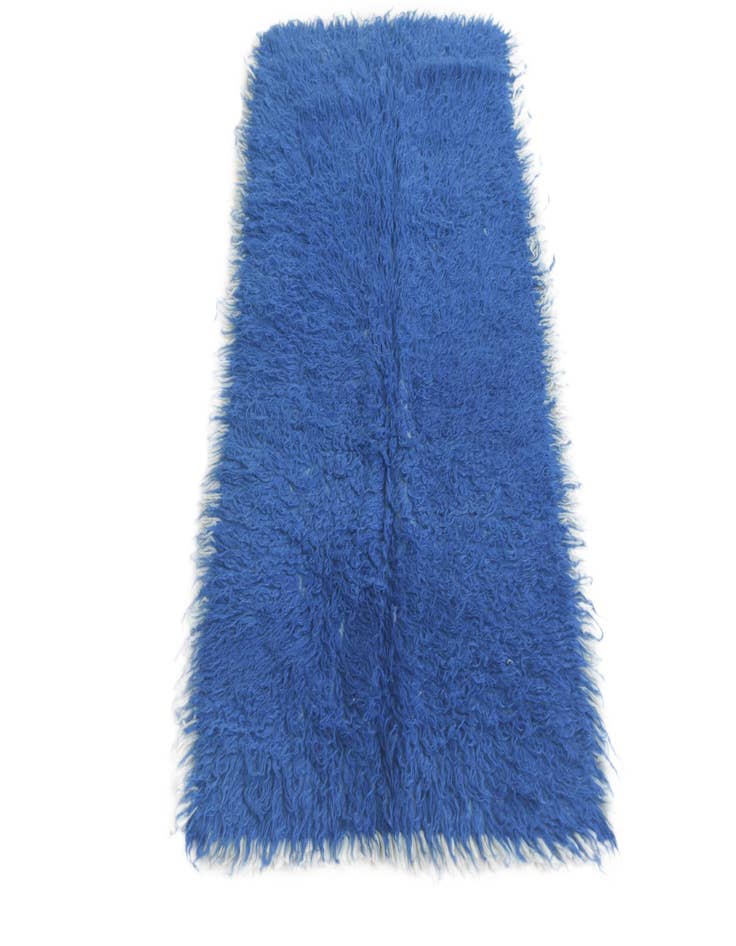 Detail image of  2' 2 x 4' 7  Hand Knotted Moroccan Wool Runner Rug