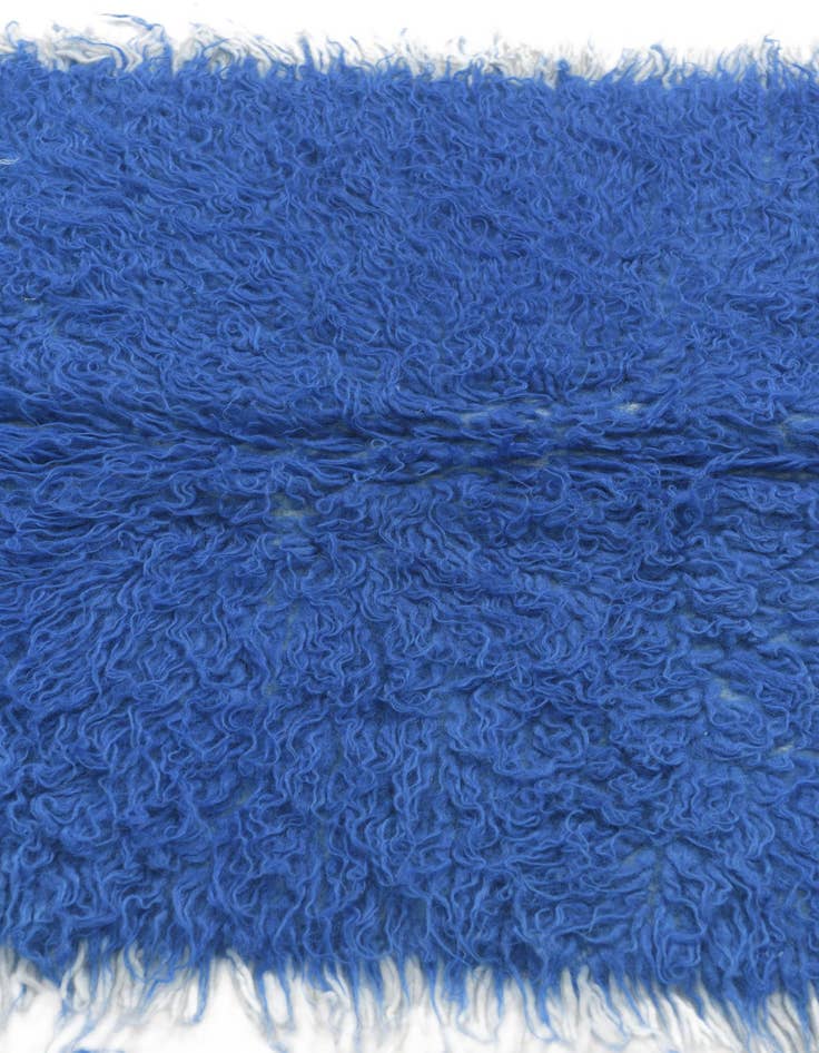 Detail image of  2' 2 x 4' 7  Hand Knotted Moroccan Wool Runner Rug