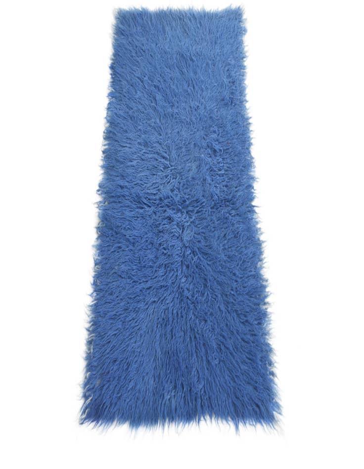 Detail image of  2' 1 x 3' 10  Hand Knotted Moroccan Wool Runner Rug