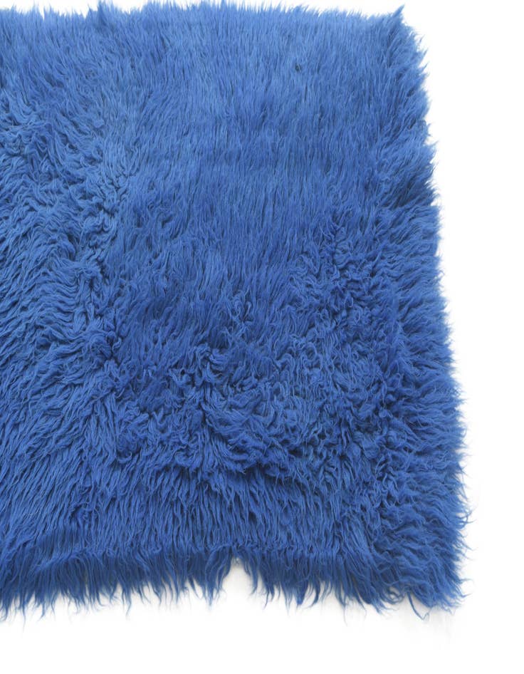 Detail image of  2' 4 x 4' 8  Hand Knotted Moroccan Wool Runner Rug