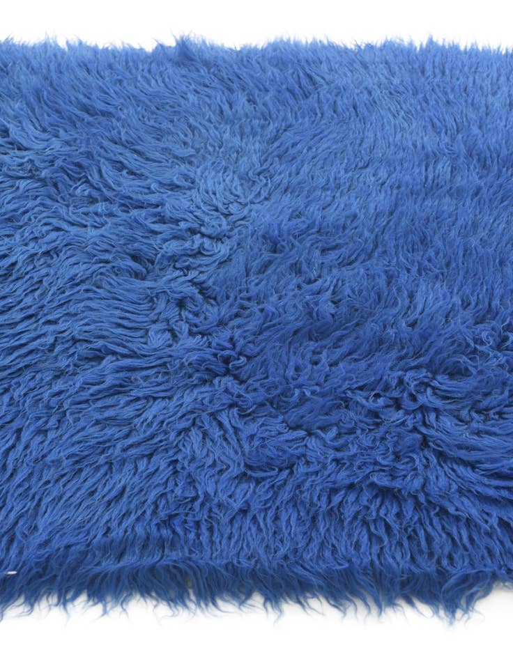 Detail image of  2' 4 x 4' 8  Hand Knotted Moroccan Wool Runner Rug