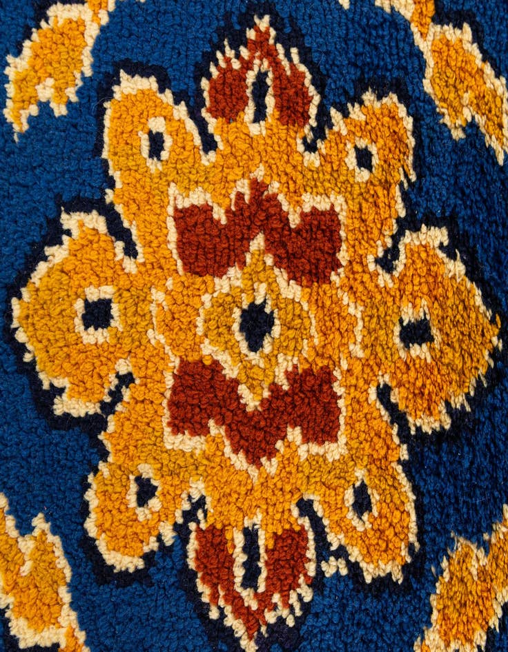 Detail image of  3' x 5' 10  Hand Knotted Moroccan Wool Runner Rug