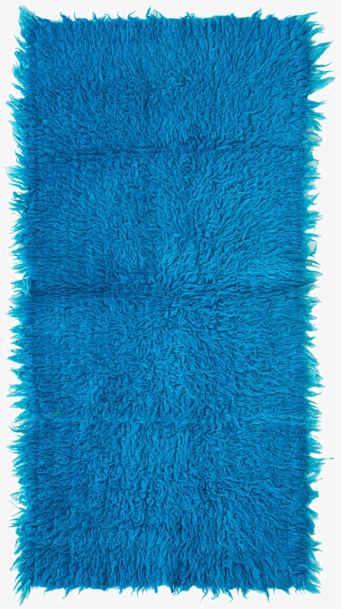  2' x 4'  Hand Knotted Moroccan Wool Runner Rug