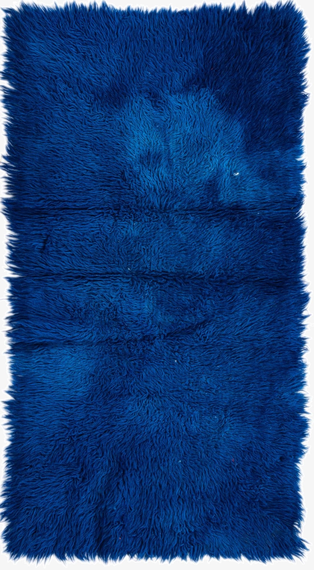  2' 4 x 4' 8  Hand Knotted Moroccan Wool Runner Rug