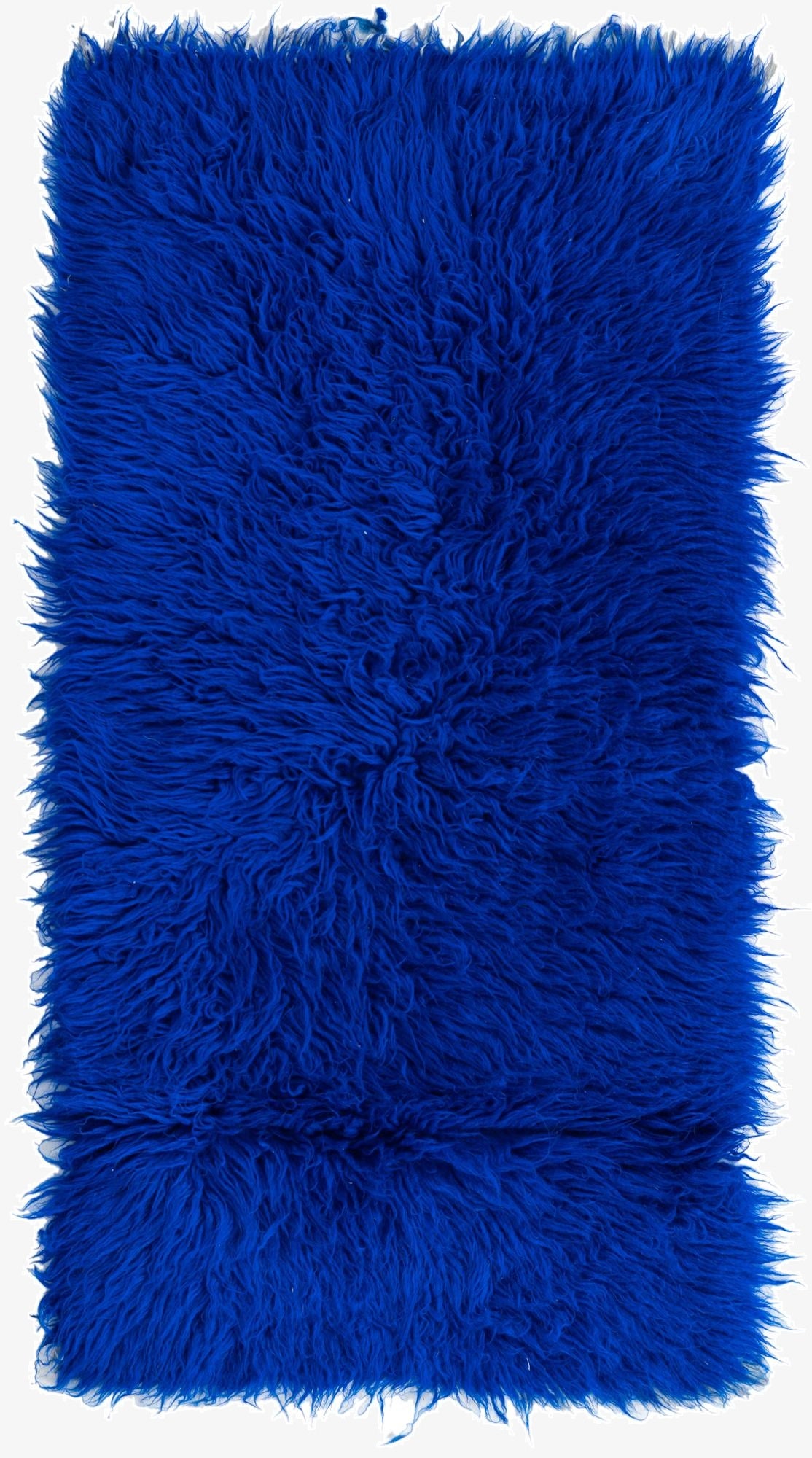  2' 4 x 4' 6  Hand Knotted Moroccan Wool Runner Rug