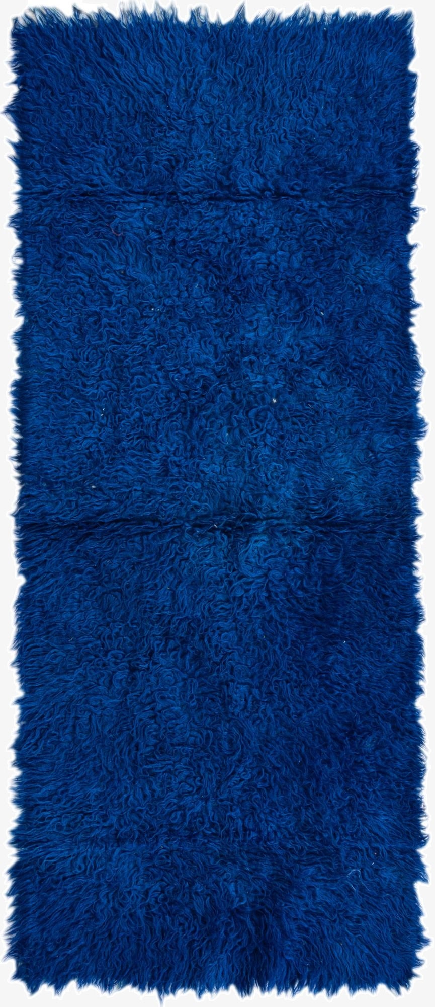  2' 3 x 6' 6  Hand Knotted Moroccan Wool Runner Rug