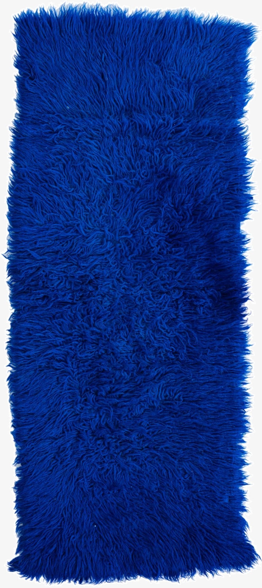  1' 10 x 4' 5  Hand Knotted Moroccan Wool Runner Rug