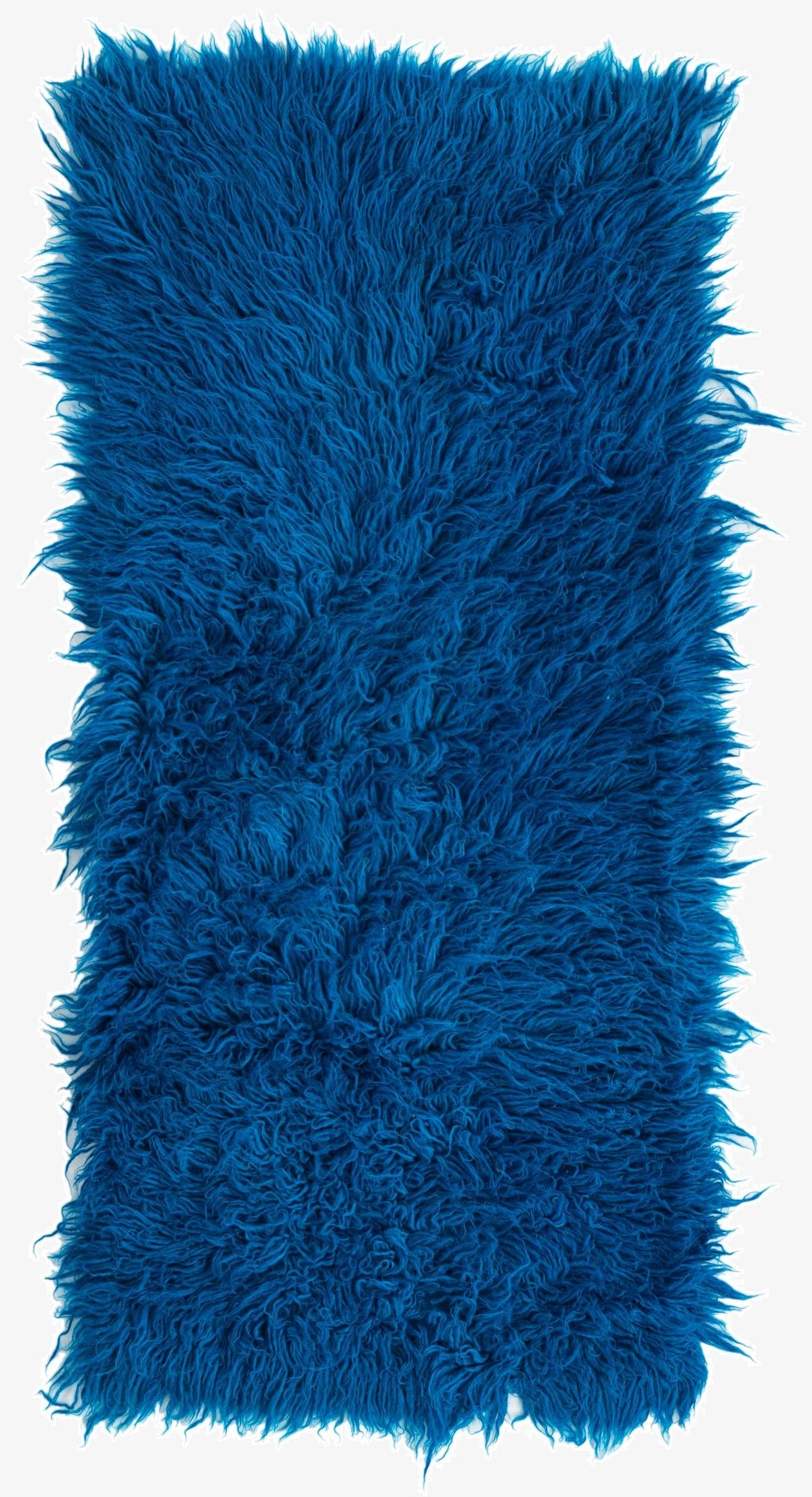  2' 1 x 4' 8  Hand Knotted Moroccan Wool Runner Rug