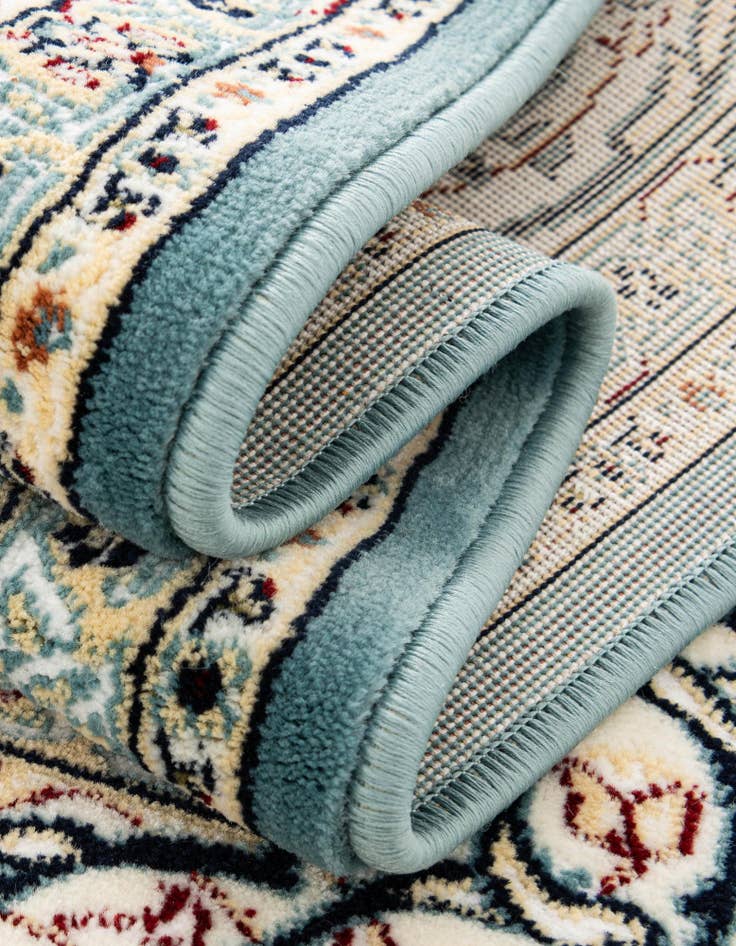 Detail image of  3' x 13' Nain Design Runner Rug