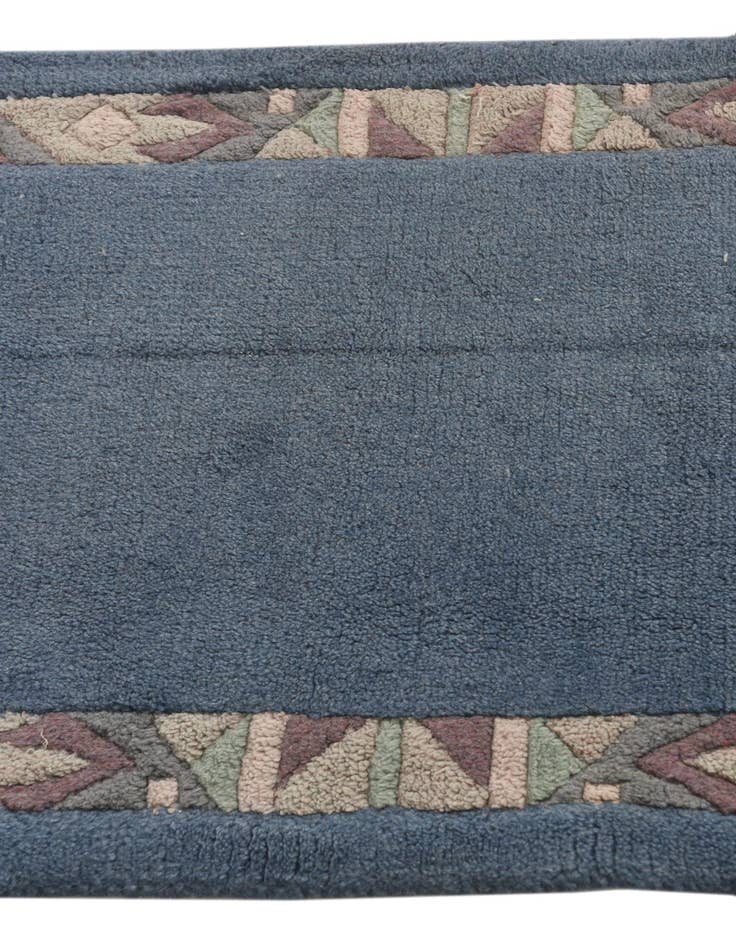 Detail image of  2' 1 x 3' 10  Hand Knotted Nepal Wool Runner Rug