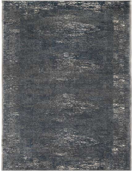 A 12 ft blue runner rug with a distressed, textured pattern in varying shades of blue and white, ideal for a hallway.