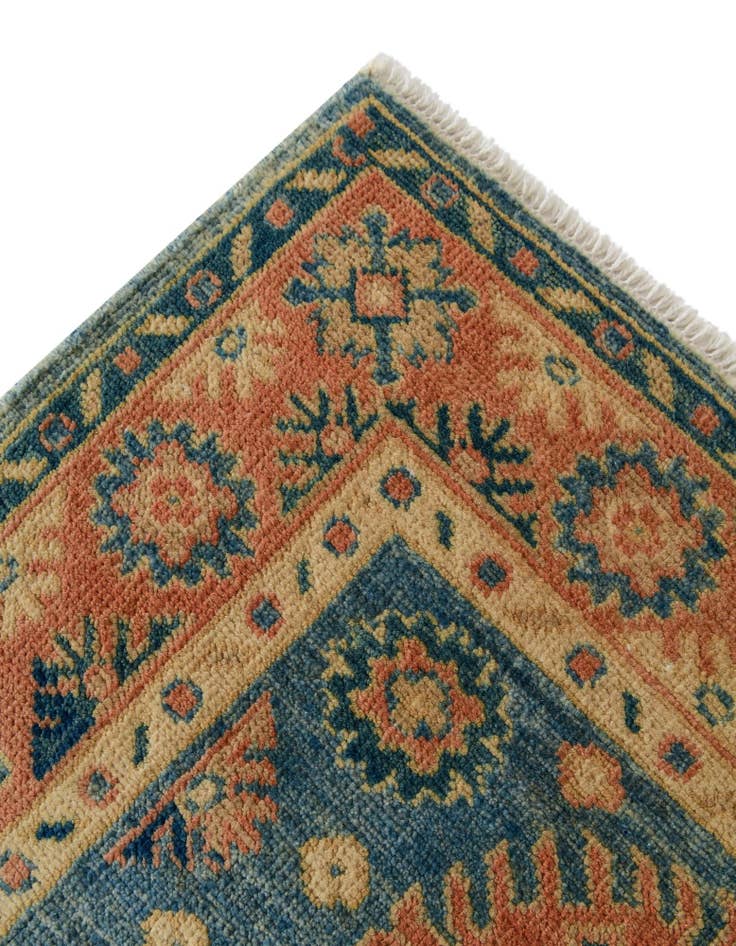 Detail image of  2' 9 x 6' 4  Hand Knotted Oushak Wool Runner Rug