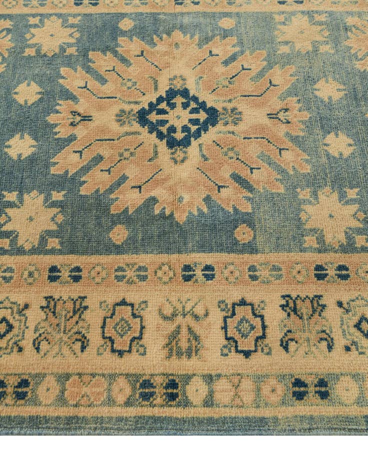 Detail image of  3' 3 x 11' 9  Hand Knotted Oushak Wool Runner Rug