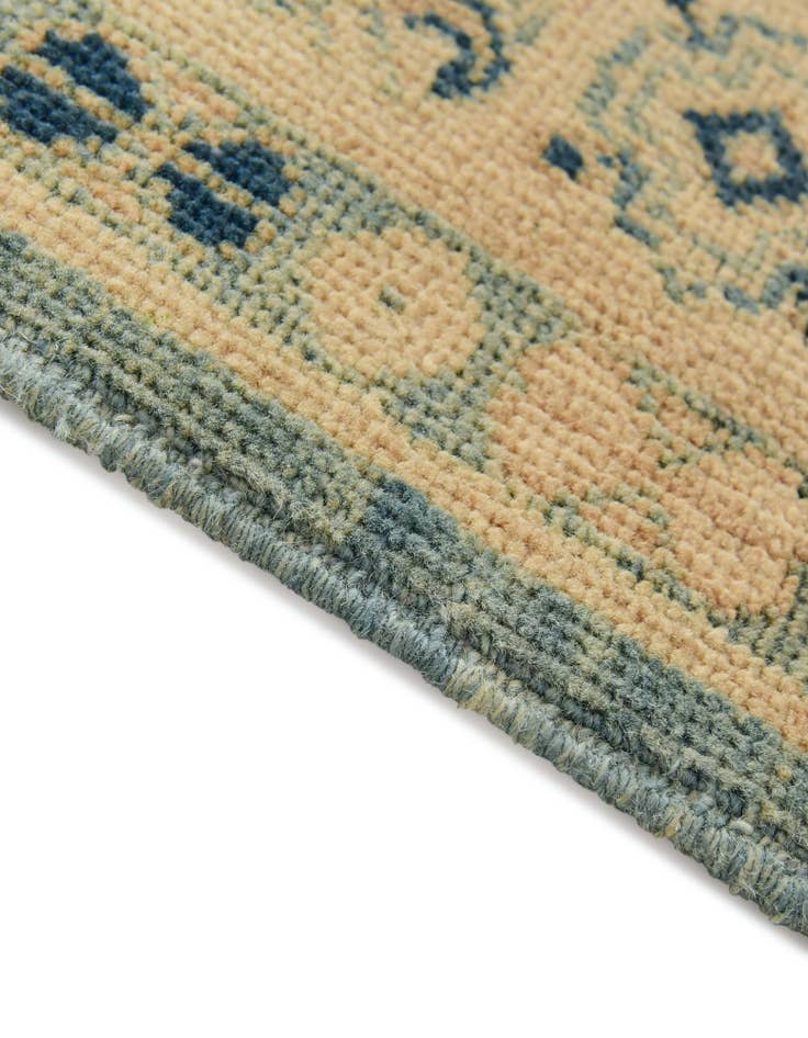 Detail image of  3' 3 x 11' 9  Hand Knotted Oushak Wool Runner Rug