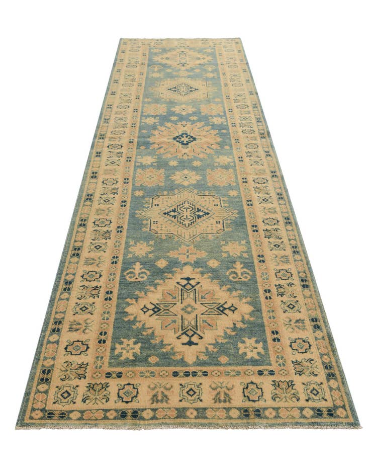 Detail image of  3' 3 x 11' 9  Hand Knotted Oushak Wool Runner Rug