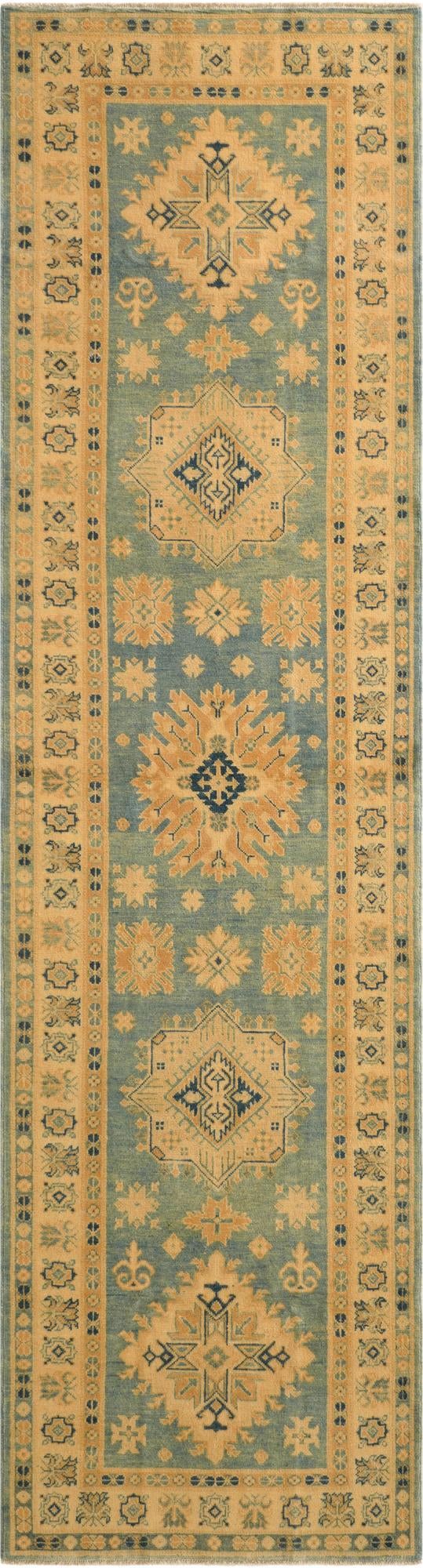  3' 3 x 11' 9  Hand Knotted Oushak Wool Runner Rug