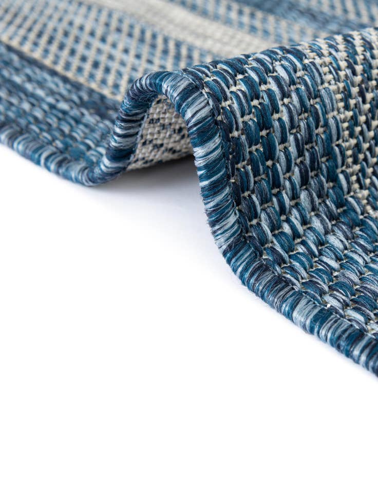 Detail image of  2' x 6'  Washable Border Indoor / Outdoor Runner Rug