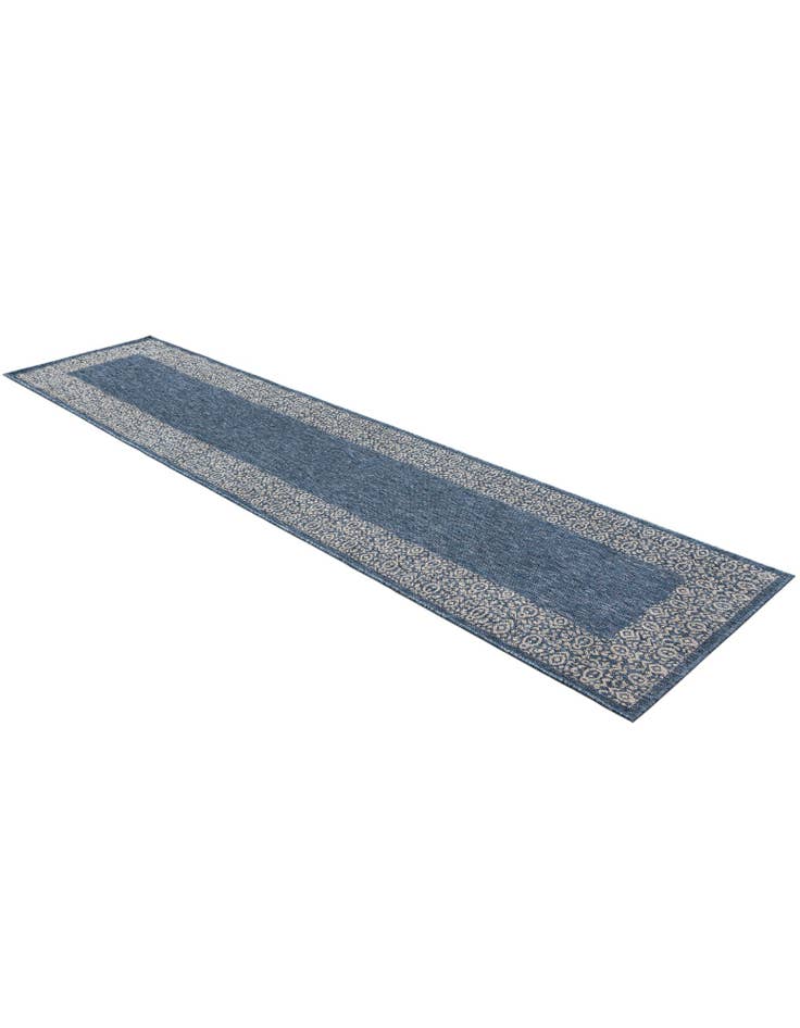 Detail image of  2' 7 x 12'  Washable Border Indoor / Outdoor Runner Rug