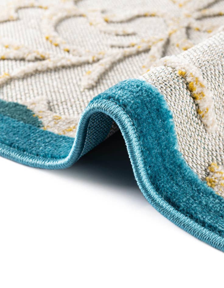 Detail image of  2' x 6'  Washable Botanical Indoor / Outdoor Runner Rug