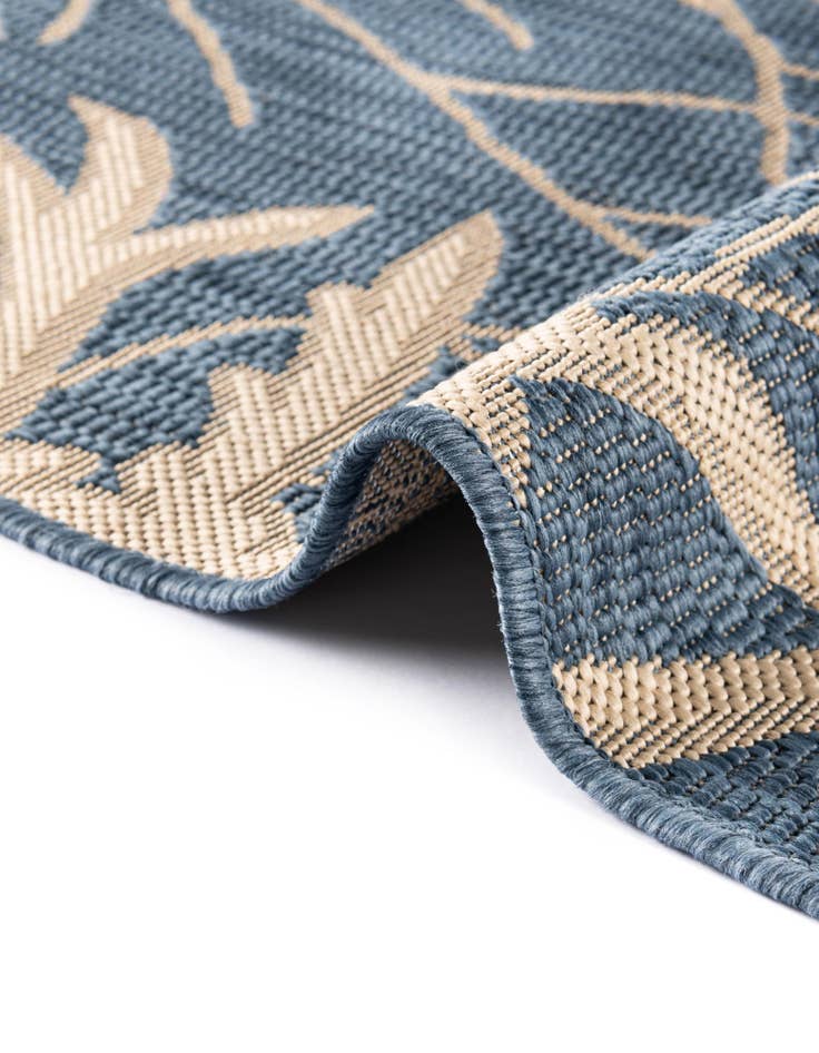 Detail image of  2' x 6'  Washable Botanical Indoor / Outdoor Runner Rug