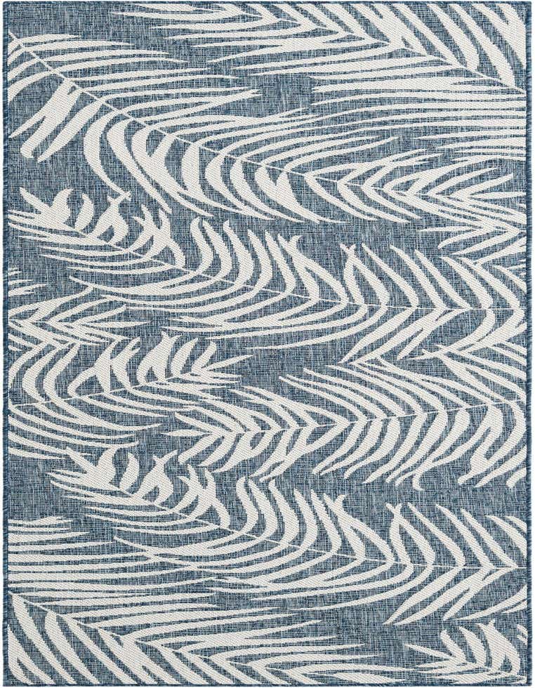 Primary image  3' 5 x 9' 2  Washable Botanical Indoor / Outdoor Runner Rug