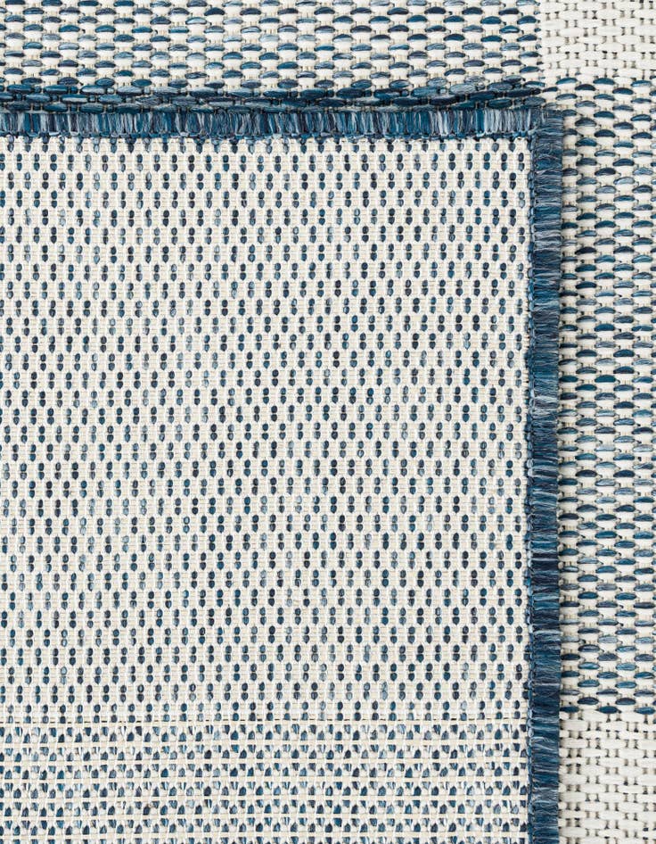 Detail image of  2' 7 x 12'  Washable Checkered Indoor / Outdoor Runner Rug