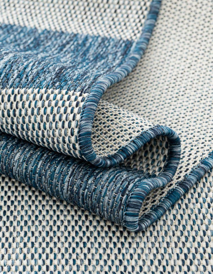 Detail image of  2' 7 x 12'  Washable Checkered Indoor / Outdoor Runner Rug