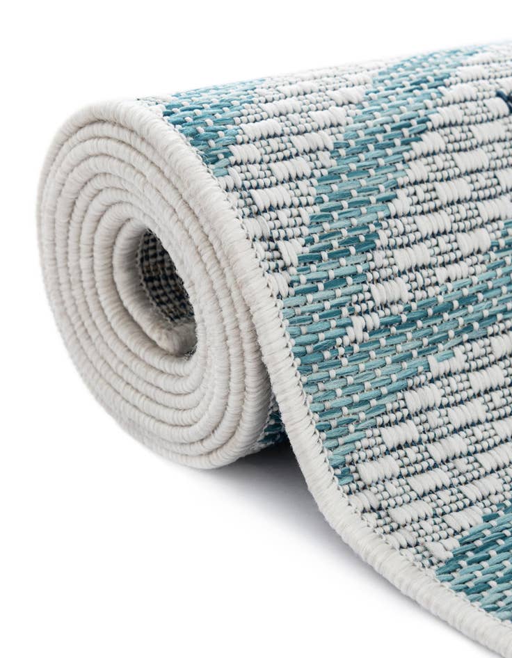 Detail image of  2' x 8'  Washable Coastal Indoor / Outdoor Runner Rug