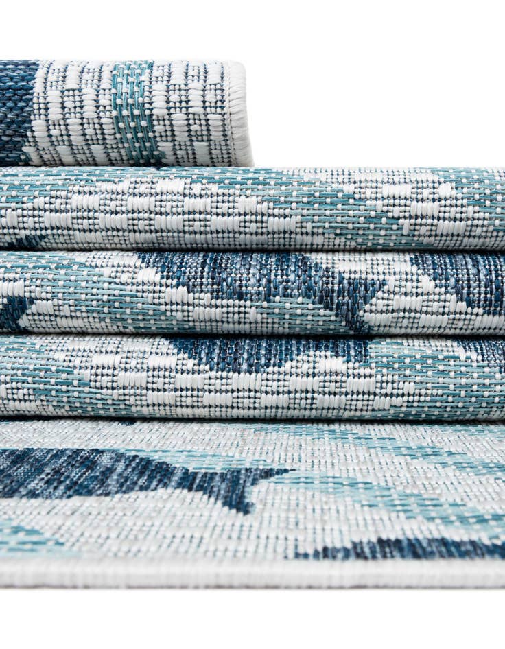 Detail image of  2' x 8'  Washable Coastal Indoor / Outdoor Runner Rug