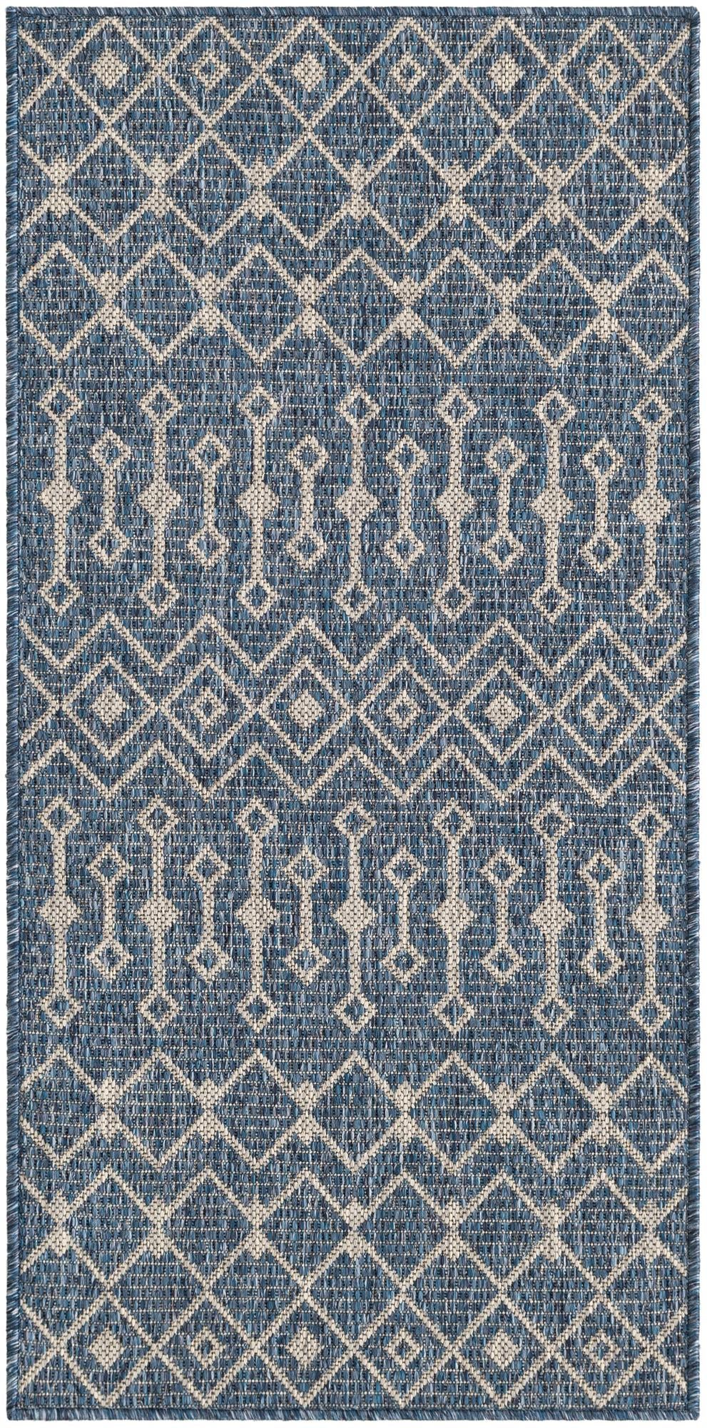 Primary image  2' x 4'  Washable Lattice Indoor / Outdoor Runner Rug