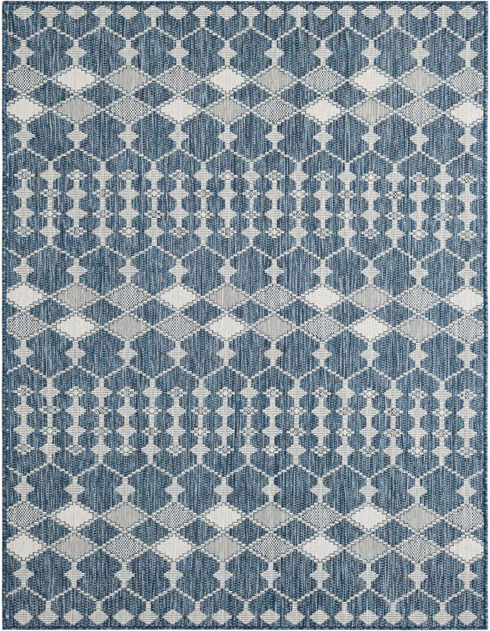 Primary image  4' x 8'  Washable Lattice Indoor / Outdoor Runner Rug