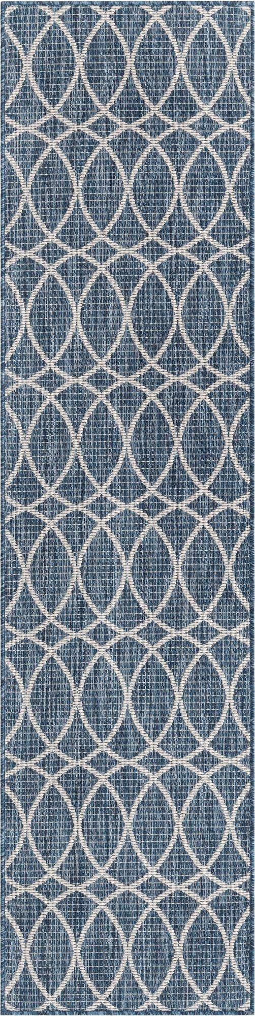  2' x 8'  Washable Lattice Indoor / Outdoor Runner Rug