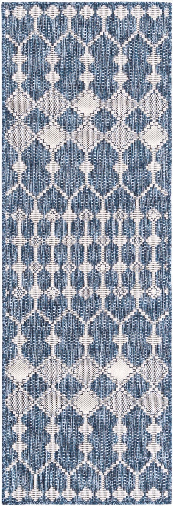  2' x 6'  Washable Lattice Indoor / Outdoor Runner Rug