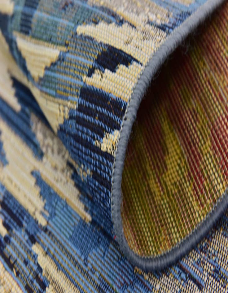 Detail image of  2' x 6'  Washable Modern Indoor / Outdoor Runner Rug