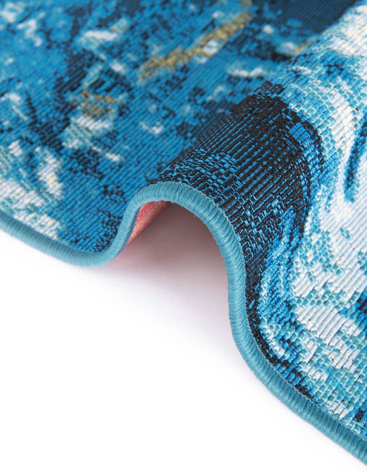 Detail image of  2' x 6' 1  Washable Modern Indoor / Outdoor Runner Rug