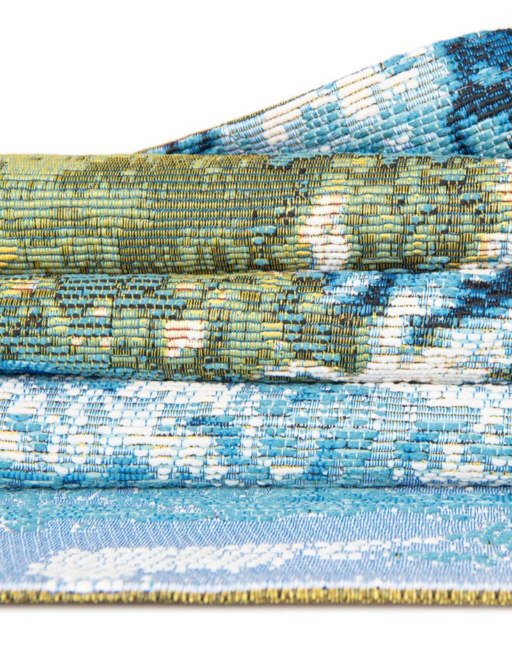 Detail image of  2' x 6' 1  Washable Modern Indoor / Outdoor Runner Rug
