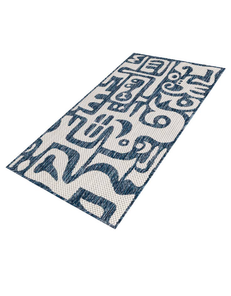 2' x 4'  Washable Modern Indoor / Outdoor Runner Rug