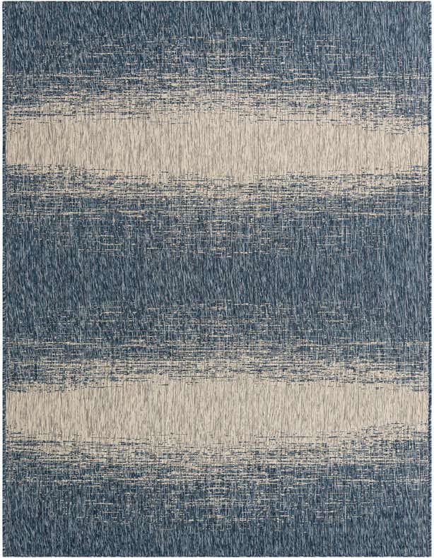 Primary image  5' 4 x 17' 8  Washable Modern Indoor / Outdoor Runner Rug