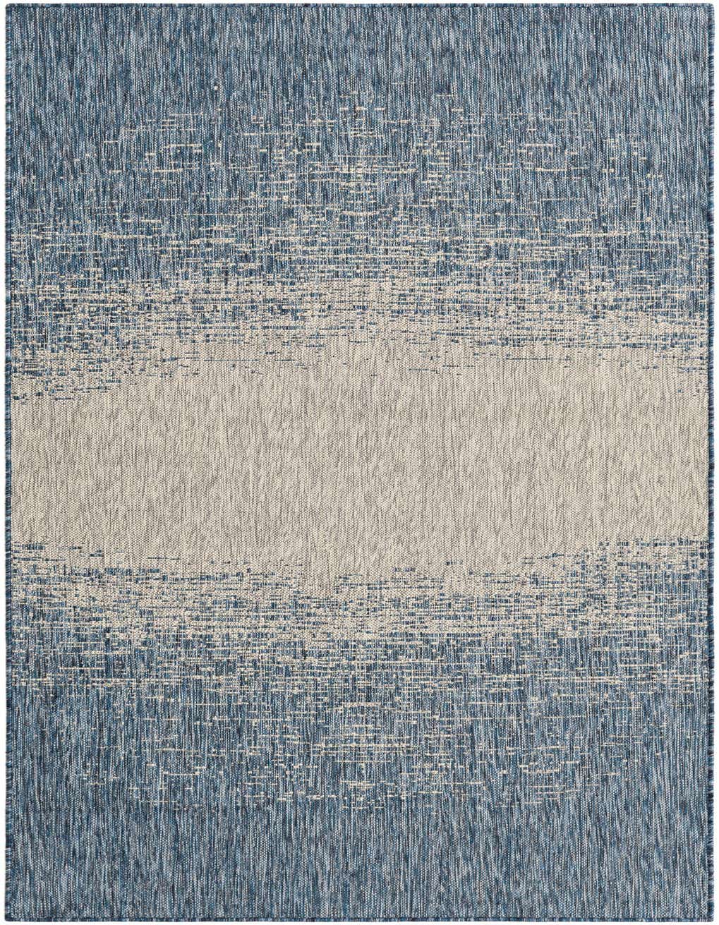 Primary image  4' x 8'  Washable Modern Indoor / Outdoor Runner Rug